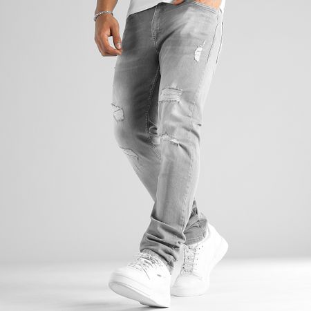 LBO - Vaqueros Regular Fit Con Destroy 2674 Denim Gris Claro