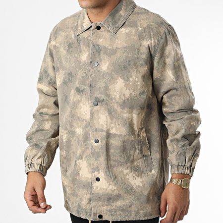 Frilivin - Sobrecamisa de camuflaje HP0663 Beige
