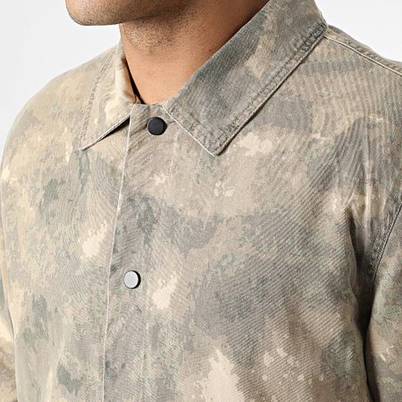 Frilivin - Sobrecamisa de camuflaje HP0663 Beige