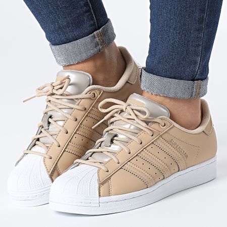 Adidas Originals - Zapatillas Mujer Superstar GX4361 Magic Beige Calzado Blanco