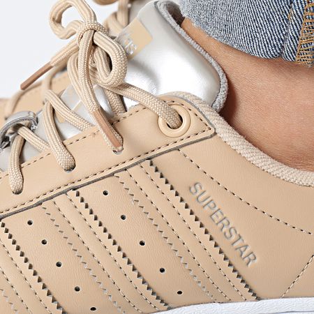 Adidas Originals - Zapatillas Mujer Superstar GX4361 Magic Beige Calzado Blanco