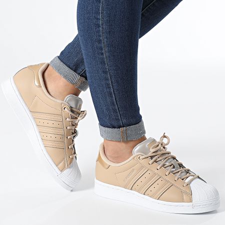Adidas Originals - Zapatillas Mujer Superstar GX4361 Magic Beige Calzado Blanco