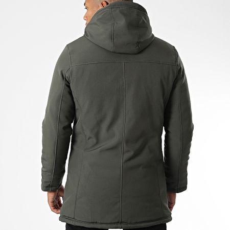 Classic Series - Parka con capucha verde caqui