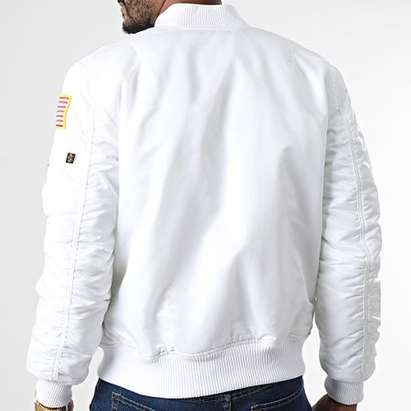 Alpha Industries - Cazadora MA-1 VF Nasa 166107 Blanco