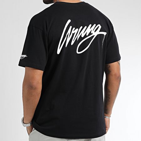 Classic Series - Oversize Camiseta Large Drip Logo Negro Blanco