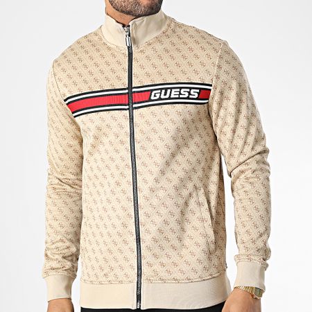 Guess - Chaqueta con cremallera Z2BQ06 Beige