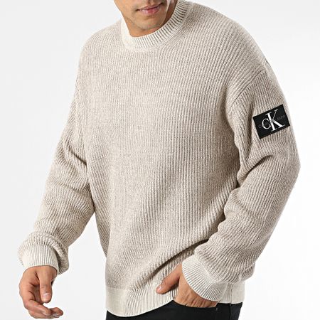 Calvin Klein - Jersey chapado 1685 Beige Chiné