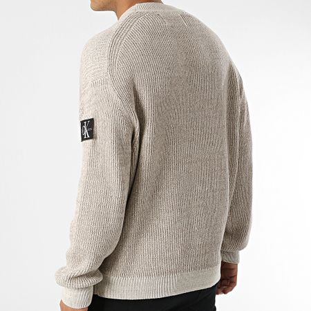 Calvin Klein - Jersey chapado 1685 Beige Chiné