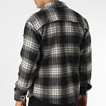 Classic Series - Pablo Negro Beige Camisa de cuadros holgada