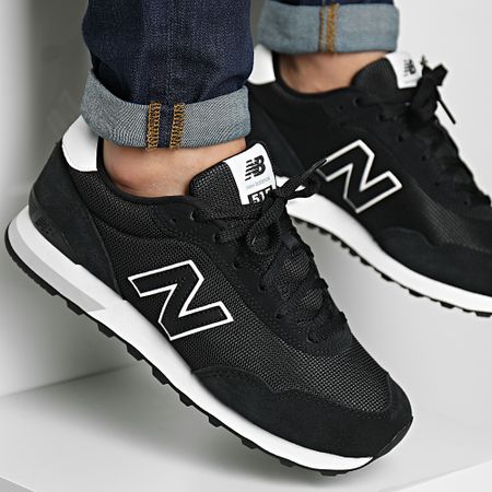 New Balance - Zapatillas Lifestyle 515 WL515RA3 Negro Blanco