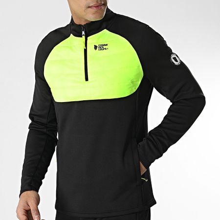 Comme Des Loups - Chándal de fútbol negro amarillo fluo