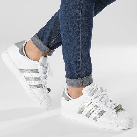 Adidas Originals - Zapatillas Mujer Superstar GY9572 Nube Blanco Oro Metálico
