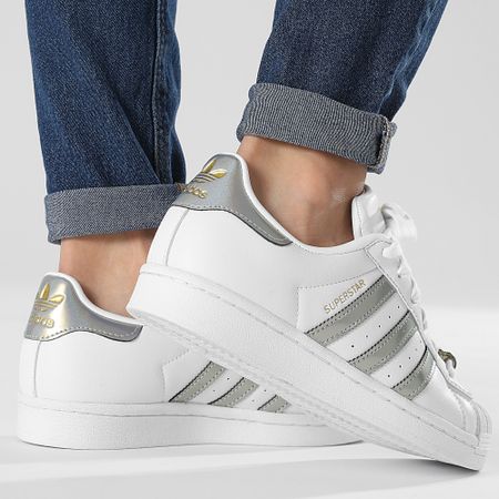 Adidas Originals - Zapatillas Mujer Superstar GY9572 Nube Blanco Oro Metálico