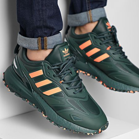 Adidas Originals - ZX 2K Boost 2 Trail Zapatillas GX9469 Verde Menta Naranja Rayo Naranja Imperial