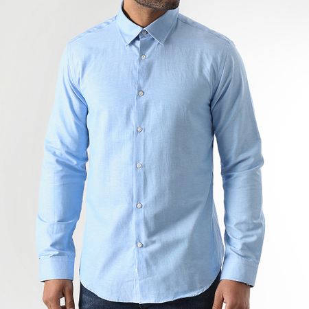 LBO - Camisa de manga larga 2896 Light Blue Heather