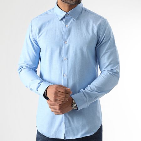 LBO - Camisa de manga larga 2896 Light Blue Heather