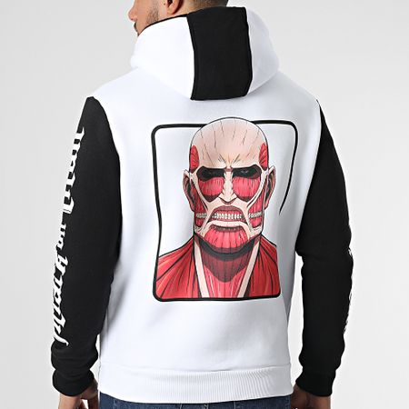 Attaque des Titans - Sudadera con capucha Colossal Titan Blanco Negro