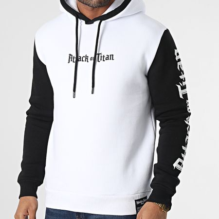 Attaque des Titans - Sudadera con capucha Colossal Titan Blanco Negro