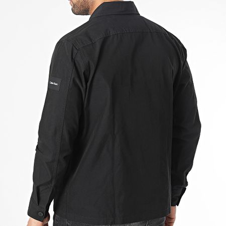 Calvin Klein - Sobrecamisa de manga larga de algodón y nailon 9920 Negro