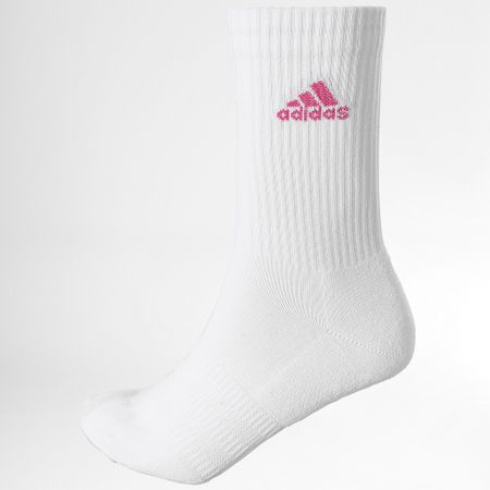 Adidas Performance - 3 Pares De Calcetines IC1313 Blanco Rosa Morado
