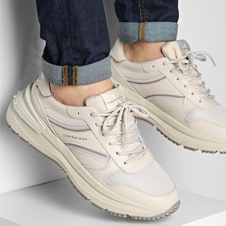 Calvin Klein - Chunky Runner Cinta 0588 Eggshell Ginger Snap Zapatillas