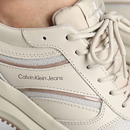 Calvin Klein - Chunky Runner Cinta 0588 Eggshell Ginger Snap Zapatillas