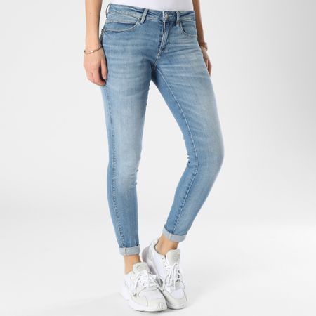 Guess - Vaqueros Mid Curve Skinny para mujer W2YAJ2-D4Q01 Azul Denim