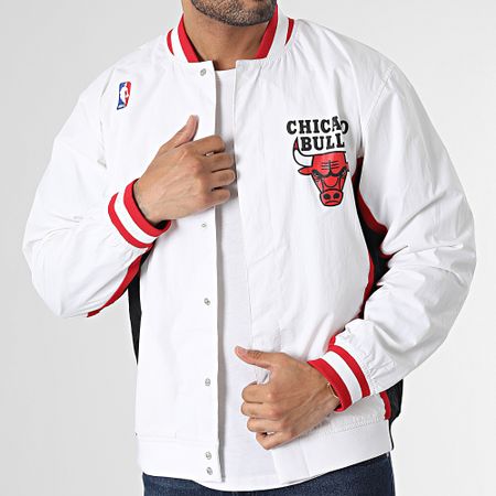 Mitchell and Ness - Chaqueta NBA Chicago Bulls Auténtica Blanca
