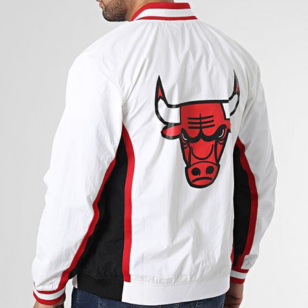 Mitchell and Ness - Chaqueta NBA Chicago Bulls Auténtica Blanca