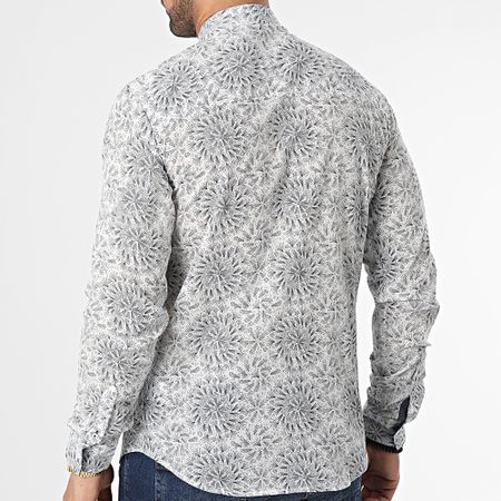 Deeluxe - Willard 03T4600M Blanco Azul Camisa Manga Larga