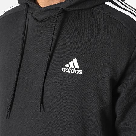 Adidas Performance - Sudadera con capucha a rayas IC0435 Negro