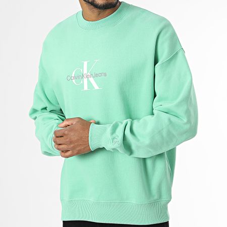Calvin Klein - Crewneck Oversize Sudadera Grande 3161 Verde claro