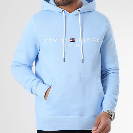 Tommy Hilfiger - Tommy Logo Sudadera con capucha 1599 Azul claro