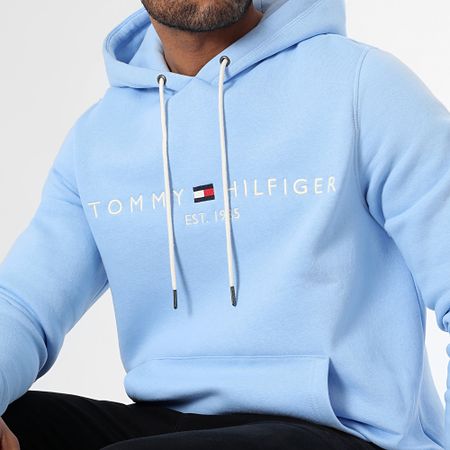 Tommy Hilfiger - Tommy Logo Sudadera con capucha 1599 Azul claro