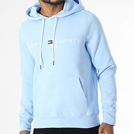 Tommy Hilfiger - Tommy Logo Sudadera con capucha 1599 Azul claro