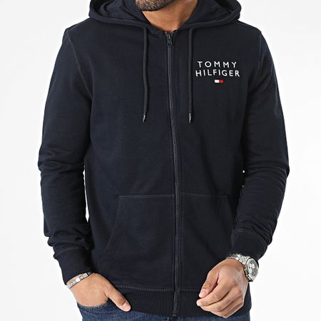 Tommy Hilfiger - 2879 Sudadera con capucha y cremallera Azul Marino