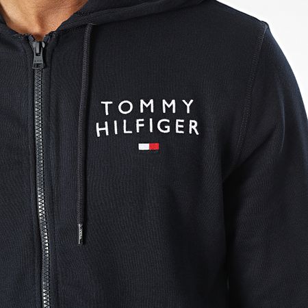 Tommy Hilfiger - 2879 Sudadera con capucha y cremallera Azul Marino