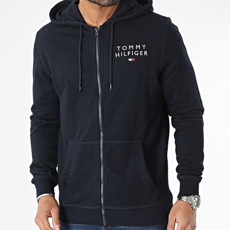 Tommy Hilfiger - 2879 Sudadera con capucha y cremallera Azul Marino