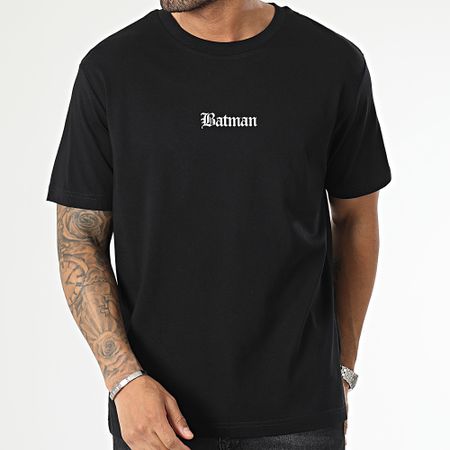 DC Comics - Camiseta oversize Graff Logo Batman Negro Blanco