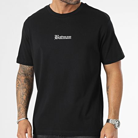 DC Comics - Camiseta oversize Graff Logo Batman Negro Blanco