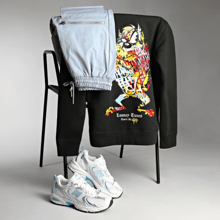 Looney Tunes - Sudadera con capucha Taz Graff Negra