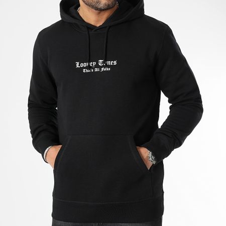 Looney Tunes - Sudadera con capucha Taz Graff Negra