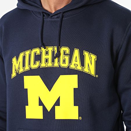 Classic Series - Michigan Sudadera con capucha Azul Marino Amarillo