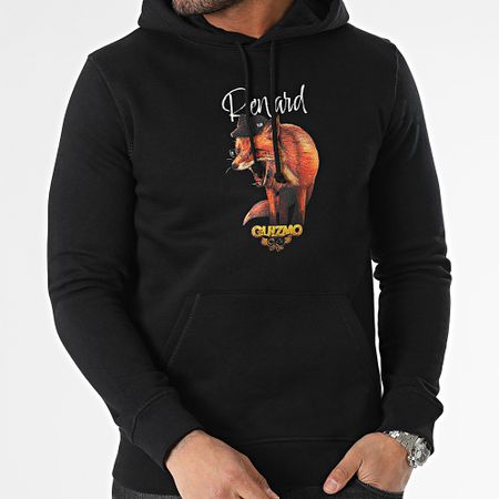 Y et W - Sudadera Ghetto Fox Negra