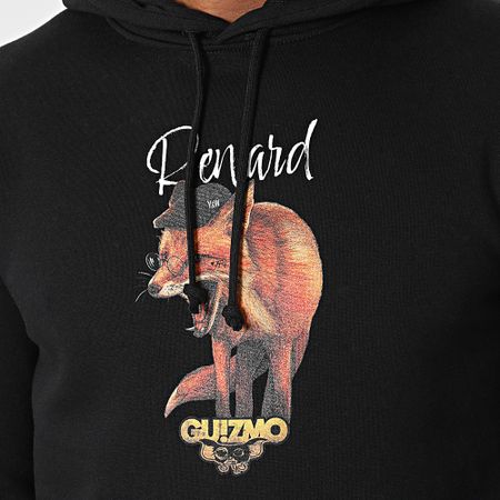 Y et W - Sudadera Ghetto Fox Negra