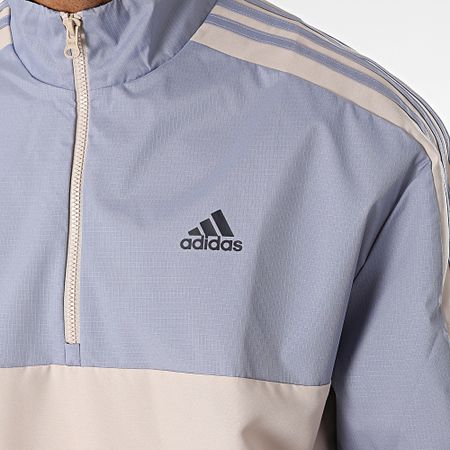 Adidas Performance - Chándal a rayas IC6780 Beige Azul claro
