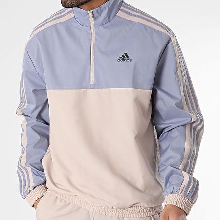 Adidas Performance - Chándal a rayas IC6780 Beige Azul claro