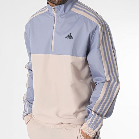 Adidas Performance - Chándal a rayas IC6780 Beige Azul claro