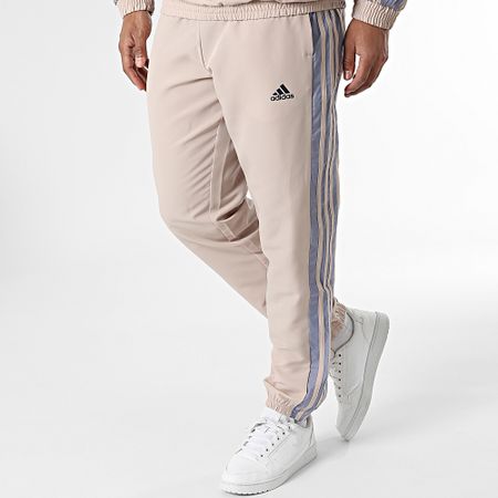 Adidas Performance - Chándal a rayas IC6780 Beige Azul claro