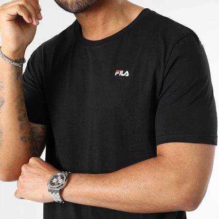 Fila - Lote de 2 camisetas Brod FAM0083 Negro Blanco